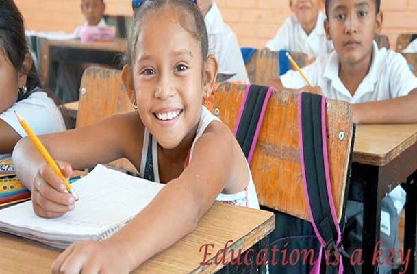 Children learning in a classroom